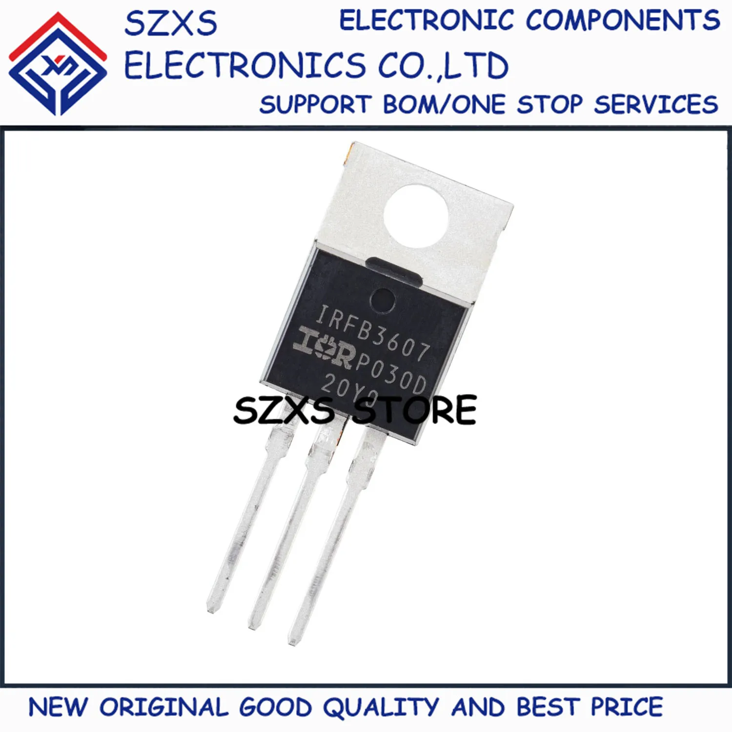 New Original 10Pcs IRFB3607 IRFB3607PBF TO-220 75V 80A MOSFET Field Effect Transistor In Stock Electronic Component Good Quality
