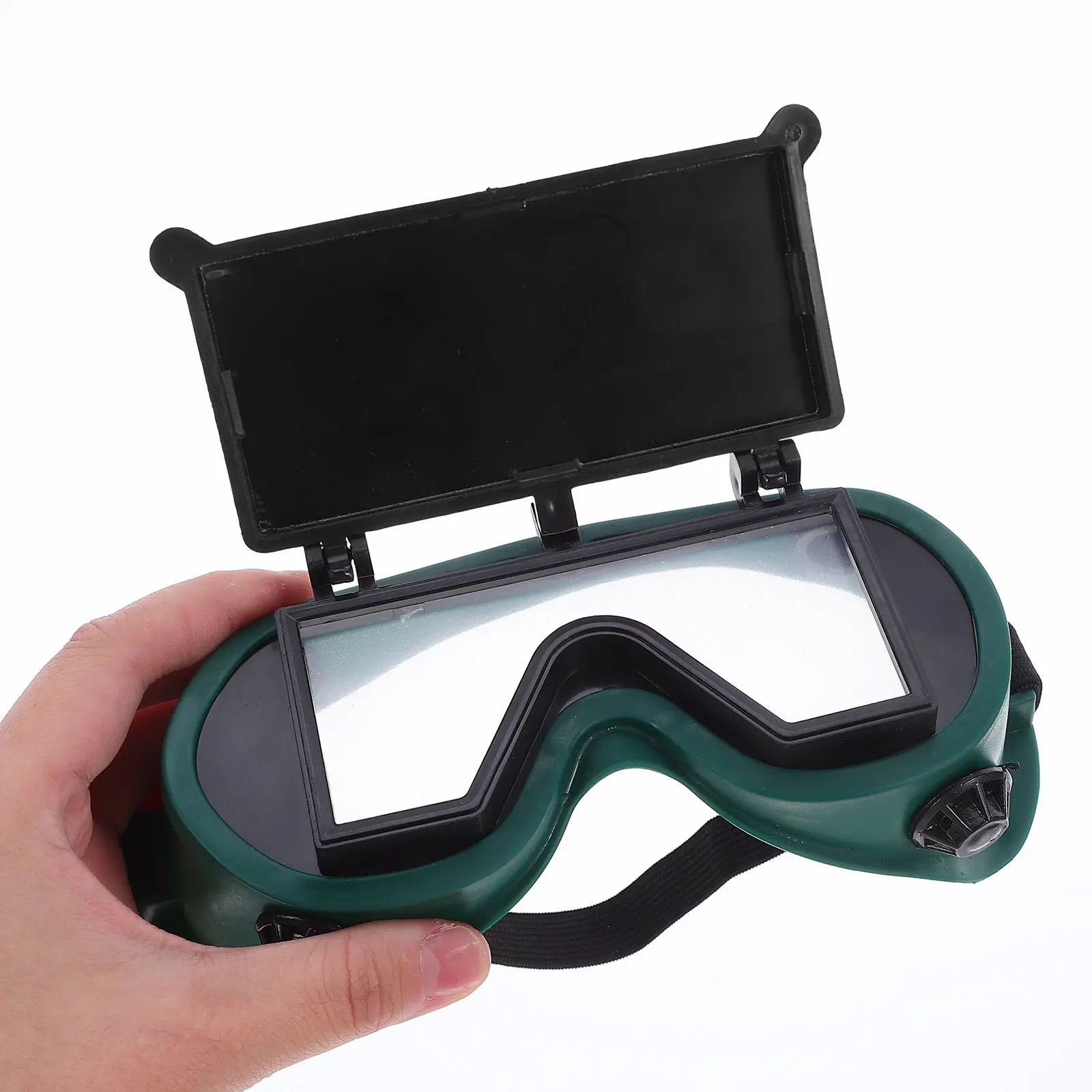 

2Pcs Welding Protective Glasses Flip Up Resistant Darkening Lenses Comfortable Adjustable Headband Welding Goggles