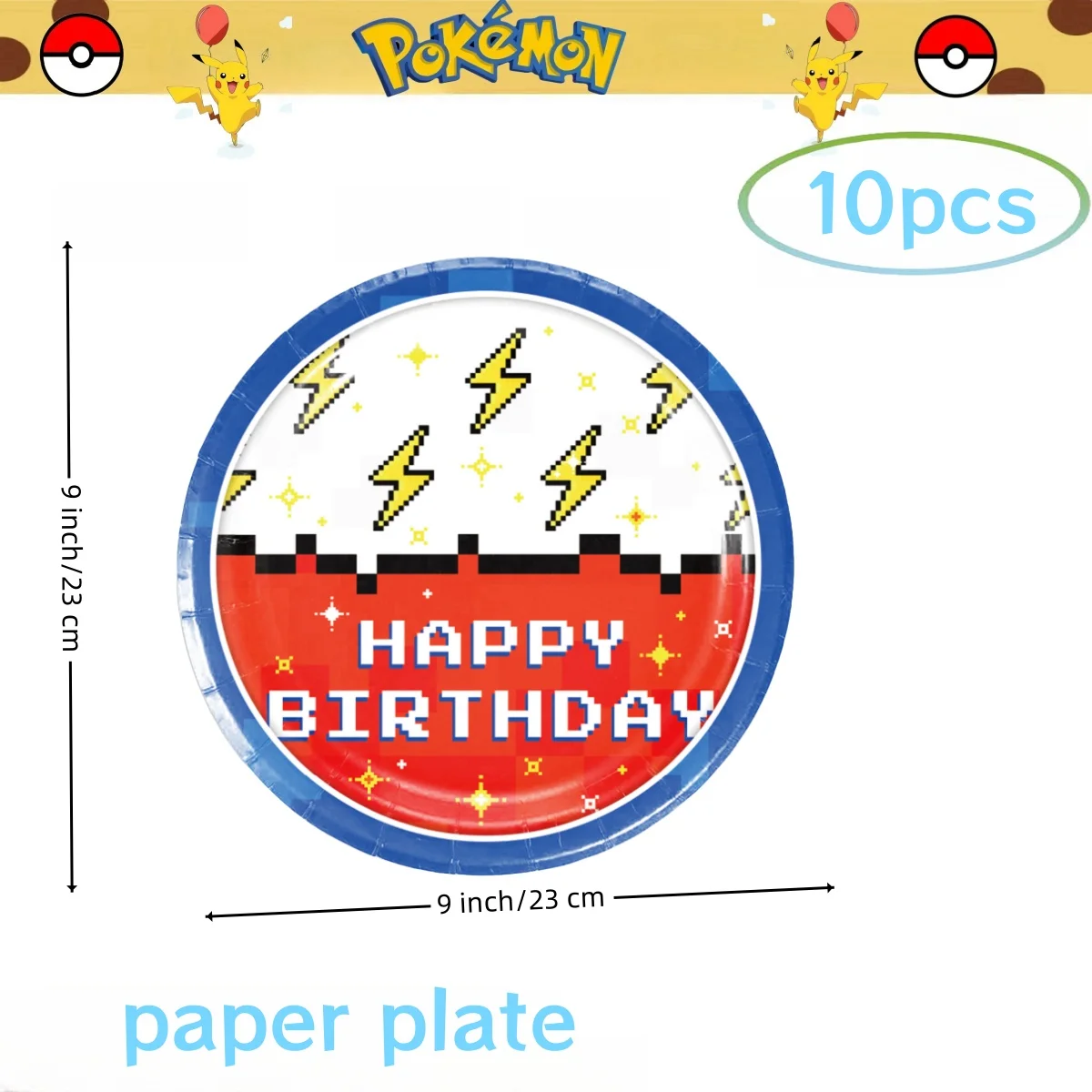 Pokemon Birthday Party Decoration Pikachu Disposable Tablecloth Cup Plate Napkin Baby Shower Kids Favors Gifts Party Supplies