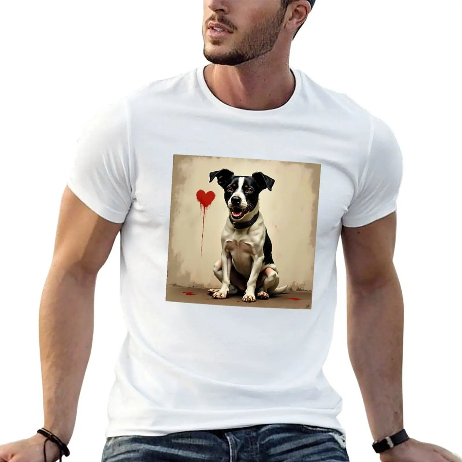 Banksy Jack Russel T-Shirt new edition anime stuff shirts men