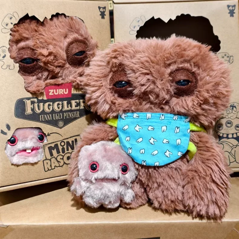 Original Fuggler Funny Ugly Monster Mini Rascals Series With Cute Teeth Plush Toy Collectible Dolls Trendy Toys Ornament Gifts
