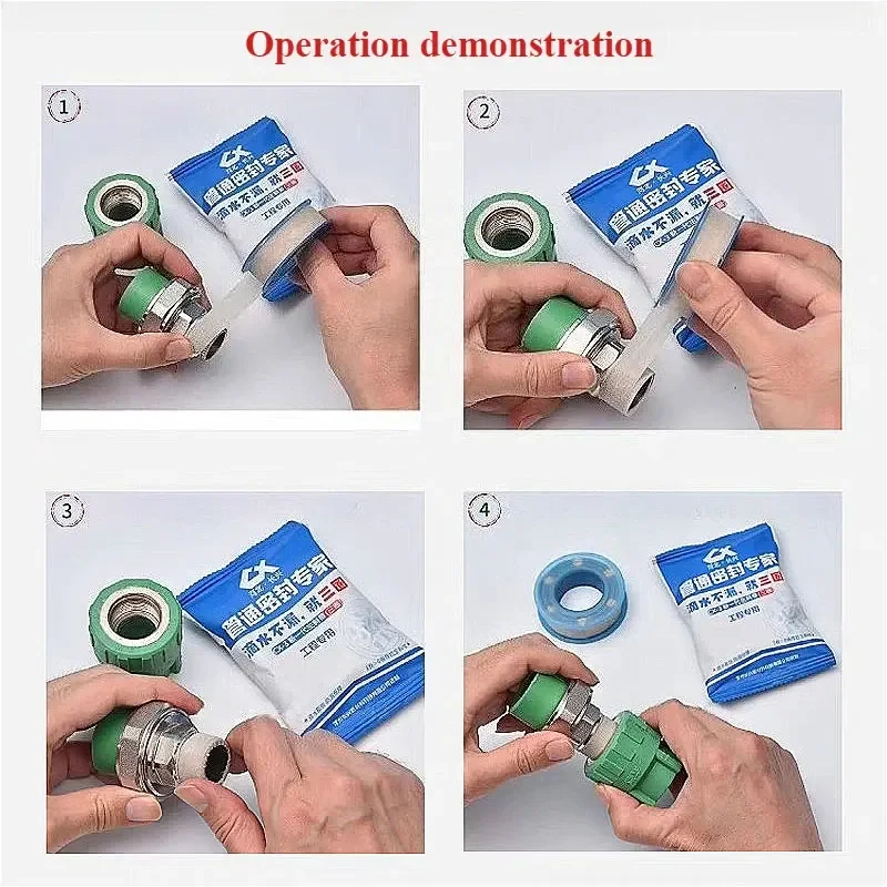 1 قطعة شريط عزل الخيوط شريط عزل مقاوم للماء أنبوبة سباكة شريط عزل تورم المياه شريط عزل سباك اكسسوارات