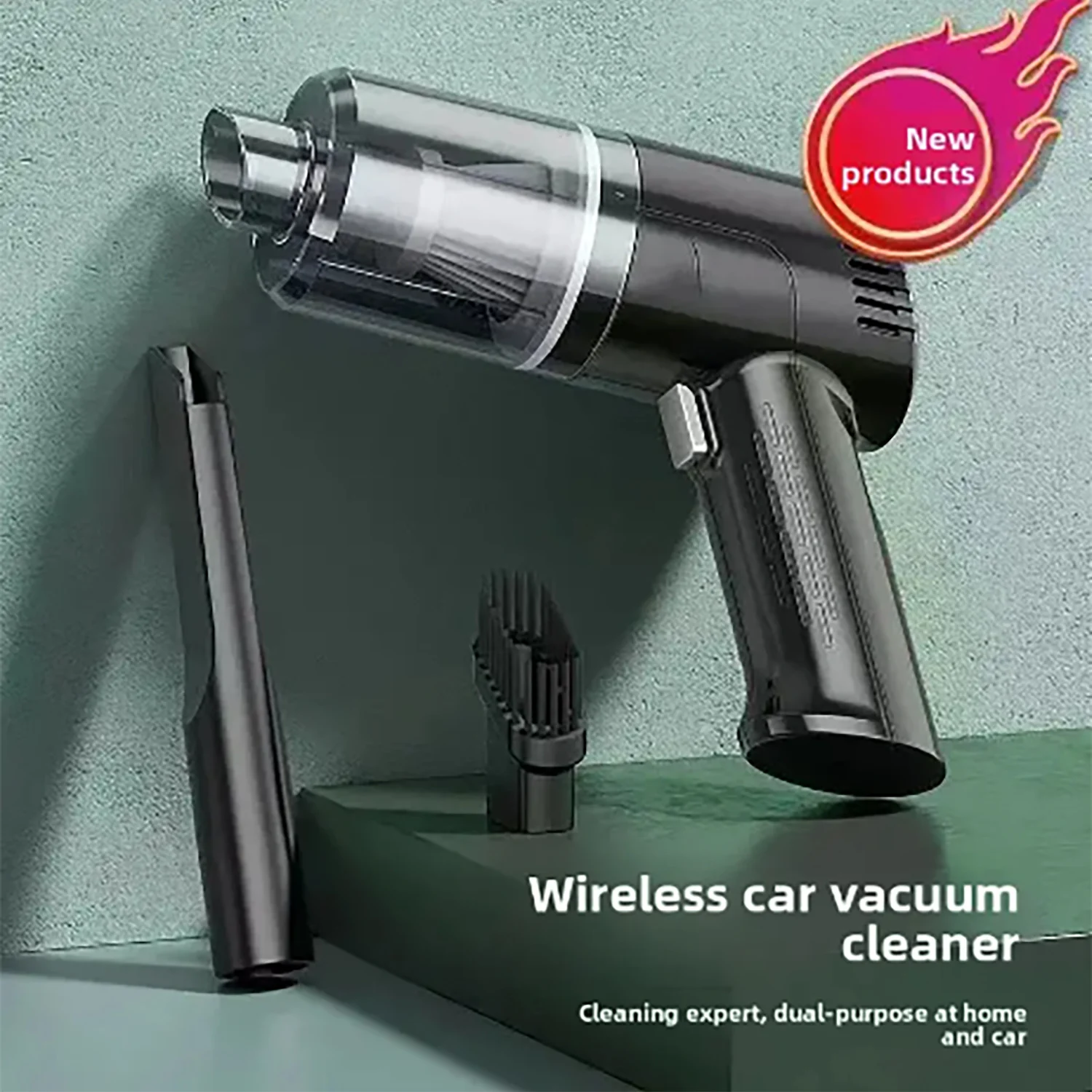 Hot 2026 Car & Home Powerful Vacuum Cleaner Mini Rechargeable Super Suction Wireless Portable Handheld Small Car Vacuum Cleaner