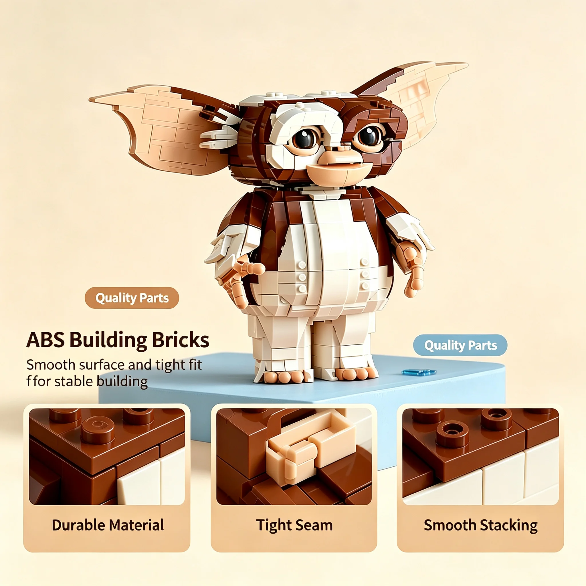 NUEVO 2026, 1125 Piezas, Bloques de Construcción MOC Gizmoed, Figuras de Películas Mogwaied, Colección Coleccionable, Regalos de Navidad y Cumpleaños