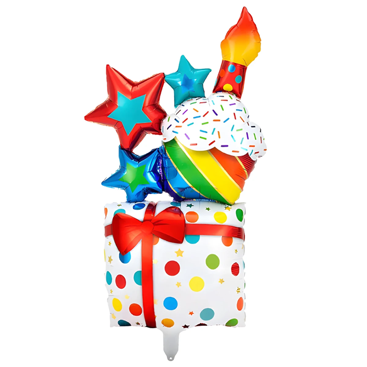 1-teilige Kuchen-Geschenkbox aus Aluminiumfolie, Luftballons für Kinder, Geburtstagsparty-Dekoration, alles Gute zum Geburtstag, Kuchendekoration, Luftballons – Detail 7