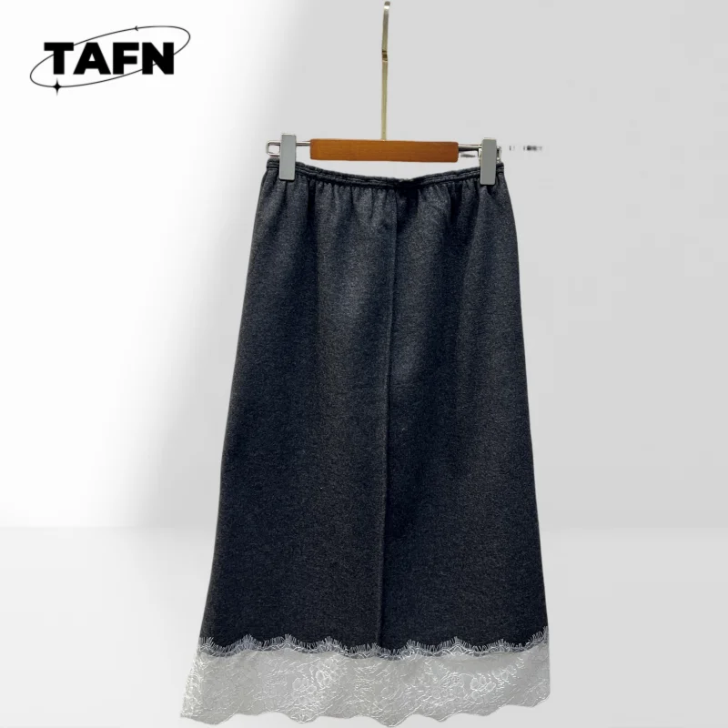 

Женская модная юбка миди простого кроя для повседневной носки, с высокой талией, повседневная, BA1209