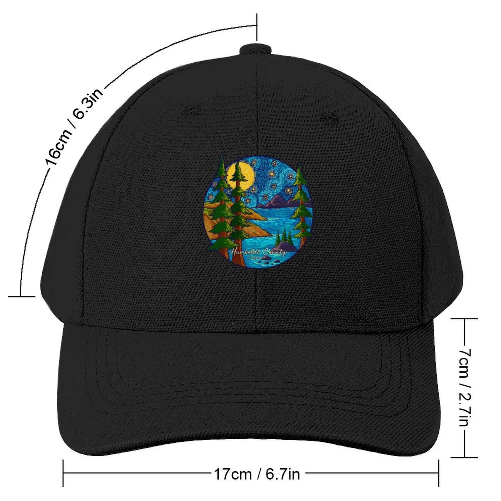 Humboldt County Coast Baseball Cap Streetwear Sunhat Hat Man For The Sun For Women 2024 Men's