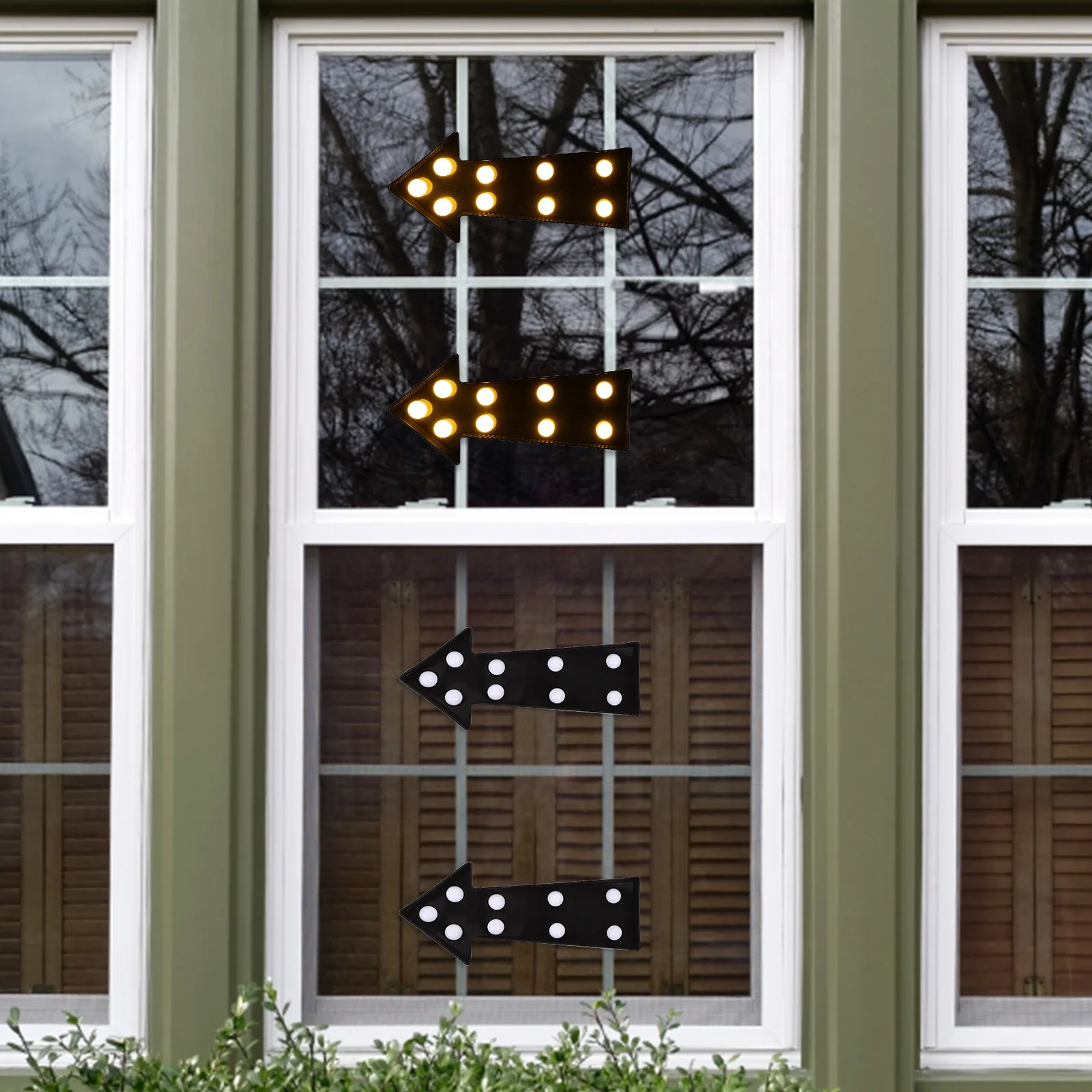 

Arrow Night Light 7 Leds Led Arrow Sign Wall Decor For Room Christmas Birthday Party Operated Cordless Marquee