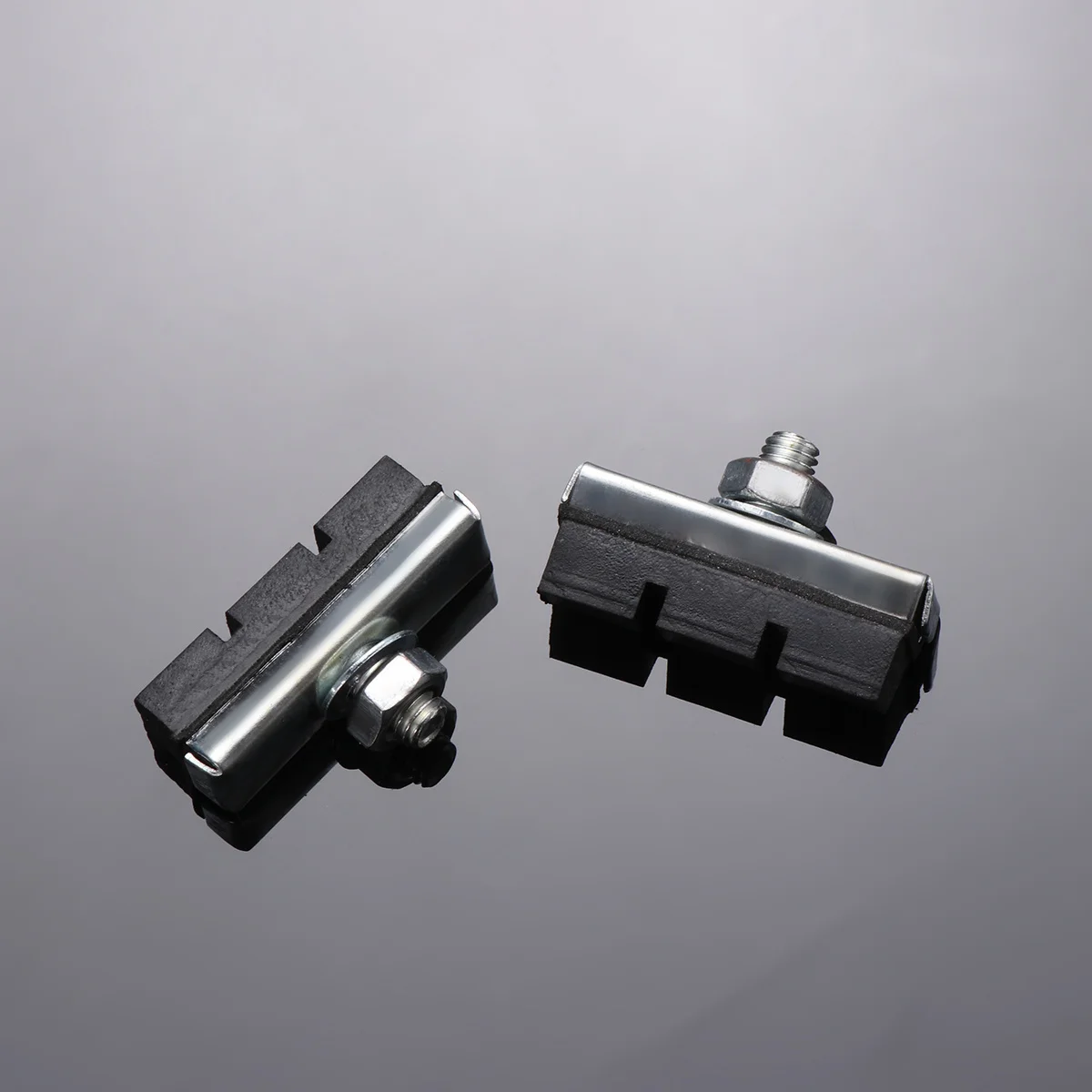 

4Pairs Mountain Bike Brake Pads Durable Stainless Steel Rubber Road Bike Shoes Blocks Cycling Accessories