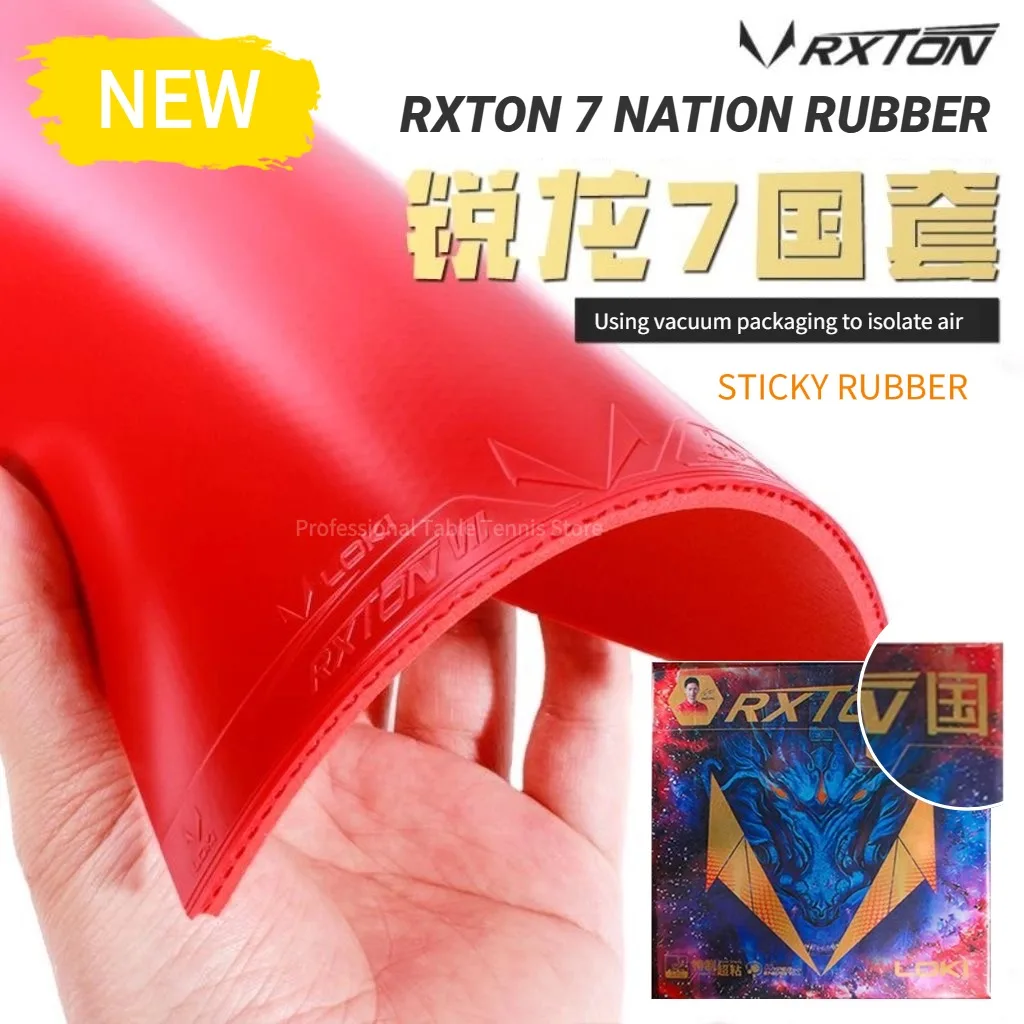 

2026 New LOKI RXTON 7 National Team Special Blue/Red Sponge Sticky Innergy Table Tennis Rubber Adhesive Arc Ring Viscous Rubber