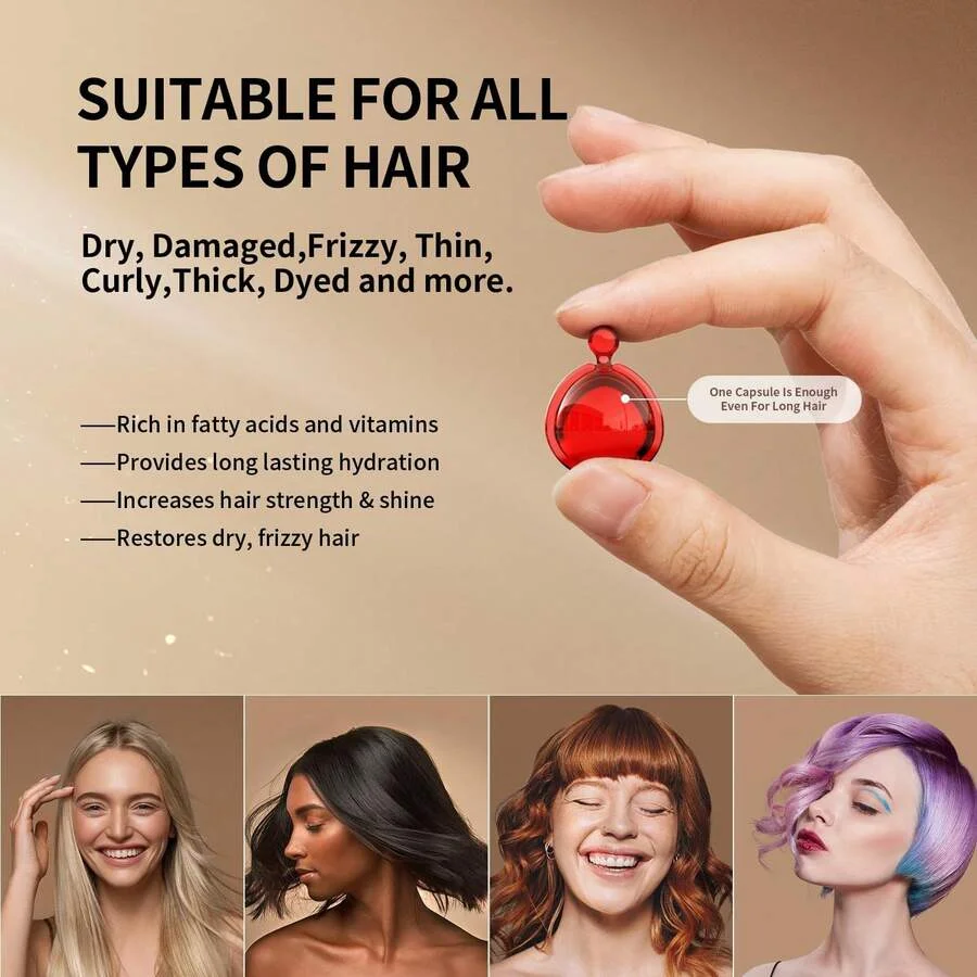 Hair care oil capsule, no wash anti-hair loss, second drop to improve roughness.