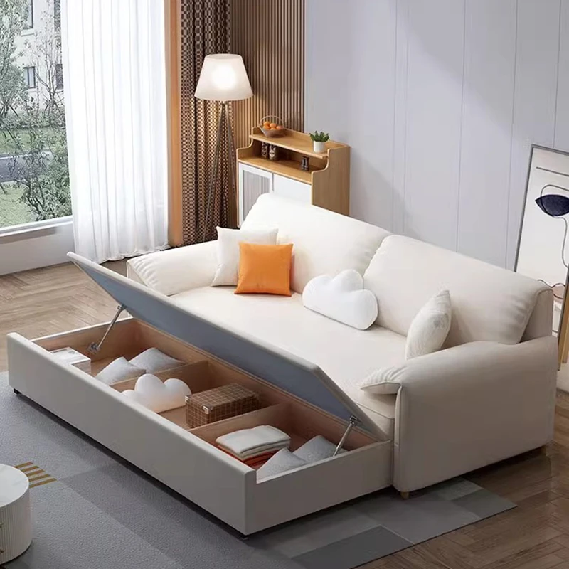 Leżak składana sofa rozkładana fotel rozkładany podwójna funkcjonalna sofa relaksacyjna minimalistyczny blok Tofu Meubles De Chambre Home Decor