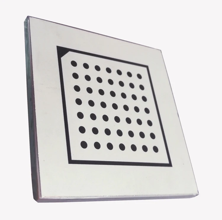 HalconCalibration Plates High Precision Dot Aluminum Oxide Calibration Plates 7*7 Diffuse Non-Reflective