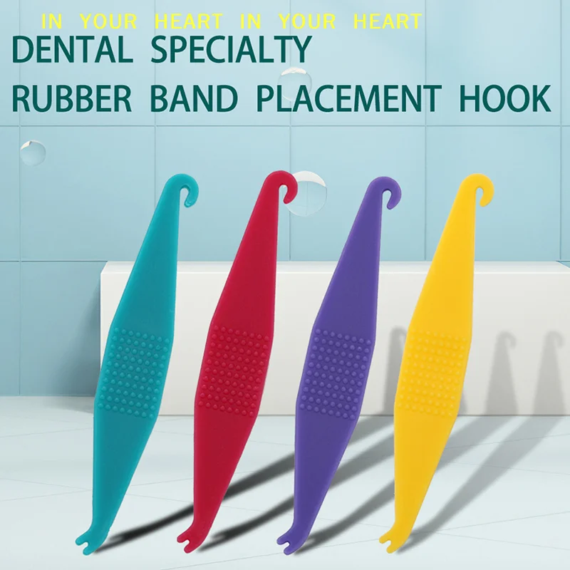 【X】10Pcs Dental Orthodontic Elastic Placer For Braces Rubber Bands Placing Hook Ligature Tie Ring Placers Dentistry Accessories view 2