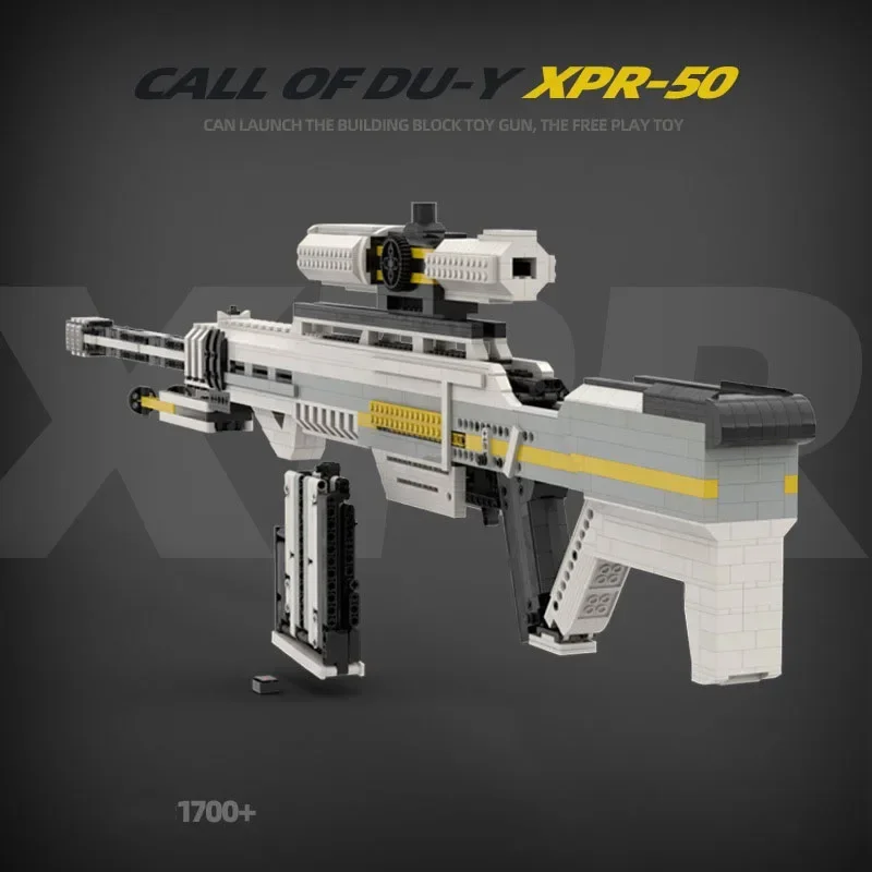 

MOC XPR-50 CSGO PUBG APEX Call Of Duty Toy Building Block Gun Can Be Assembled And Can Shoot Adult Giant Boy Birthday Gifts