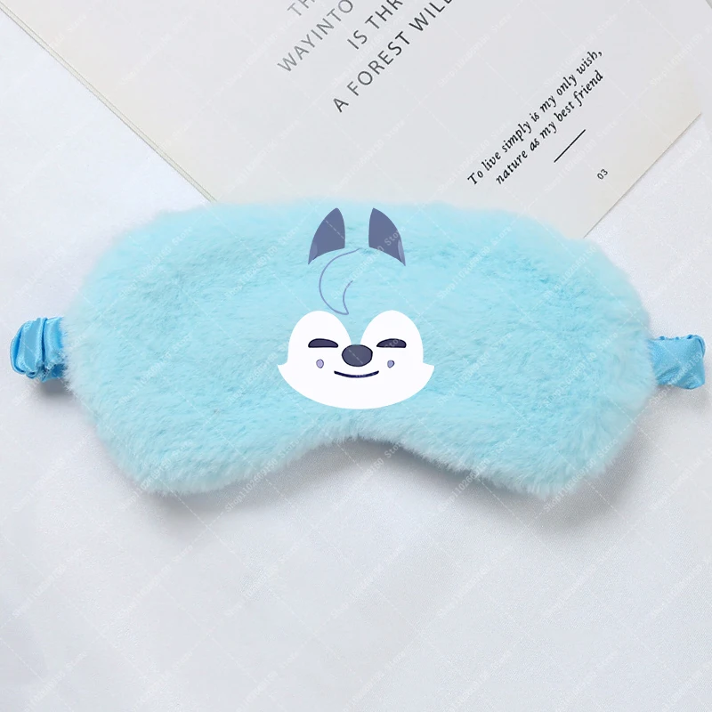 

Children Cartoon Cute Eye Mask SKZ ooed Anime Plush Eyepatch Kids Creative Eyeshade Accessories Fashion Blindfold Christmas Gift