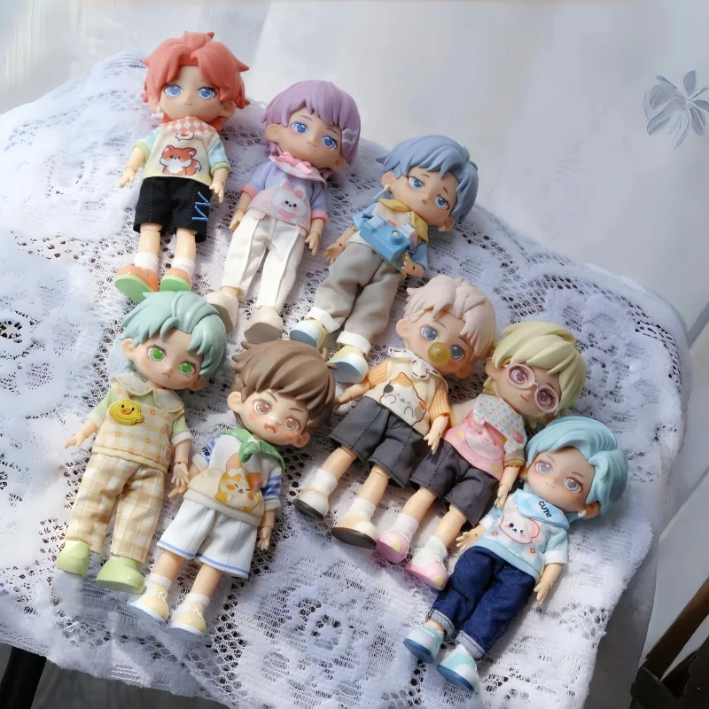 

Peetsoon Ob11 1/12 BJD подвижная кукла Garden Party Series Kawaii Action Anime фигурки модная слепая коробка игрушка в подарок для коллекционеров