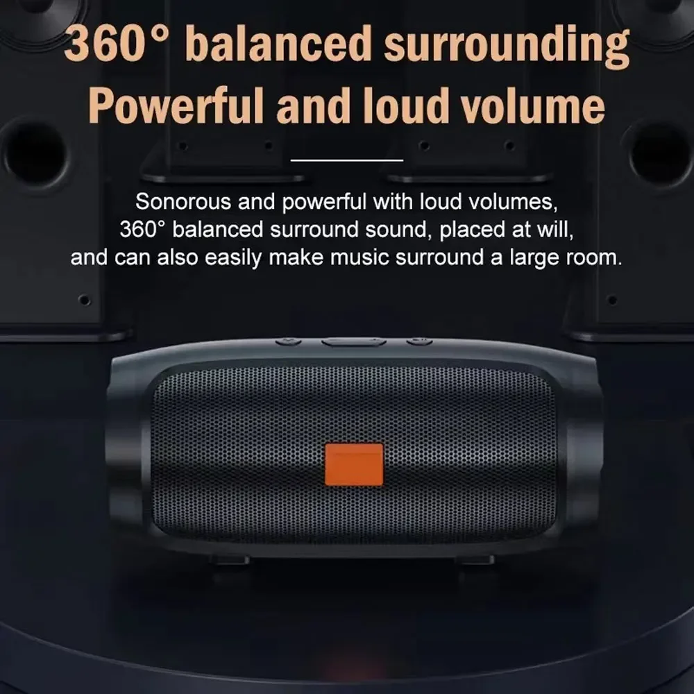 Bluetooth Speaker Dual Speaker Stereo Outdoor Tfusb Playback Voice Broadcasting Portable Subwoofer 50 Wireless Speaker