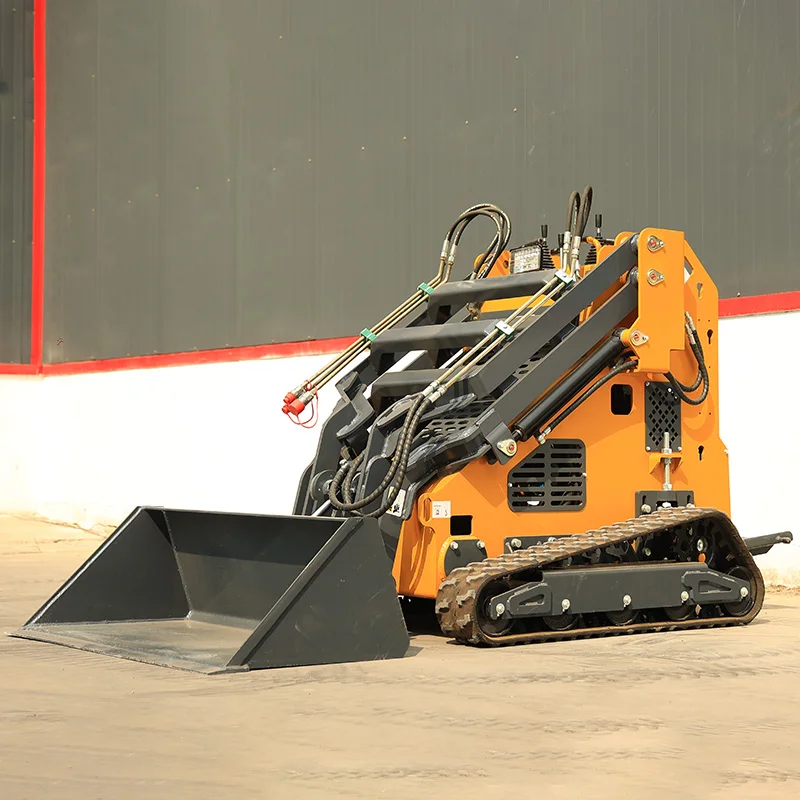 Free Shipping Heavy Duty Diesel Powered Mini Skid Steer Loader Capacity Tracked Type For Construction And Farm Projects Use