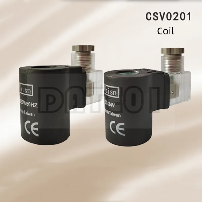 CSV0201 Solenoid Cartridge Valve Coil Waisn Pressure Relief Valve Ac220v Taiwan Original Dc24v Internal Hole 14mm Height 50mm