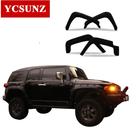 Wheel Archs Fender Flare FJ Cruiser 2007 Black Pocket Rivet Mudguards For FJ Cruiser 2007-2019 2014