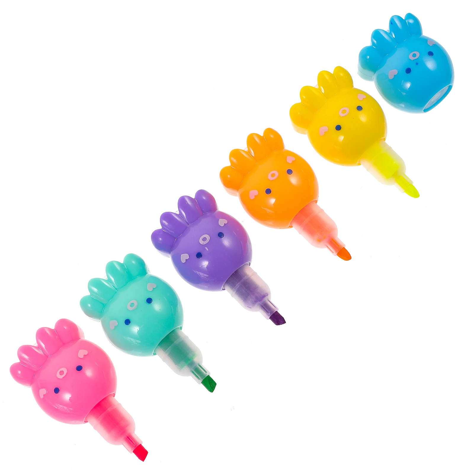 

Highlighter Set Silica Gel Child Colorful Shaped Pastel Octopus Markers Notes Underlining Pens Multicolor Combinations Bright