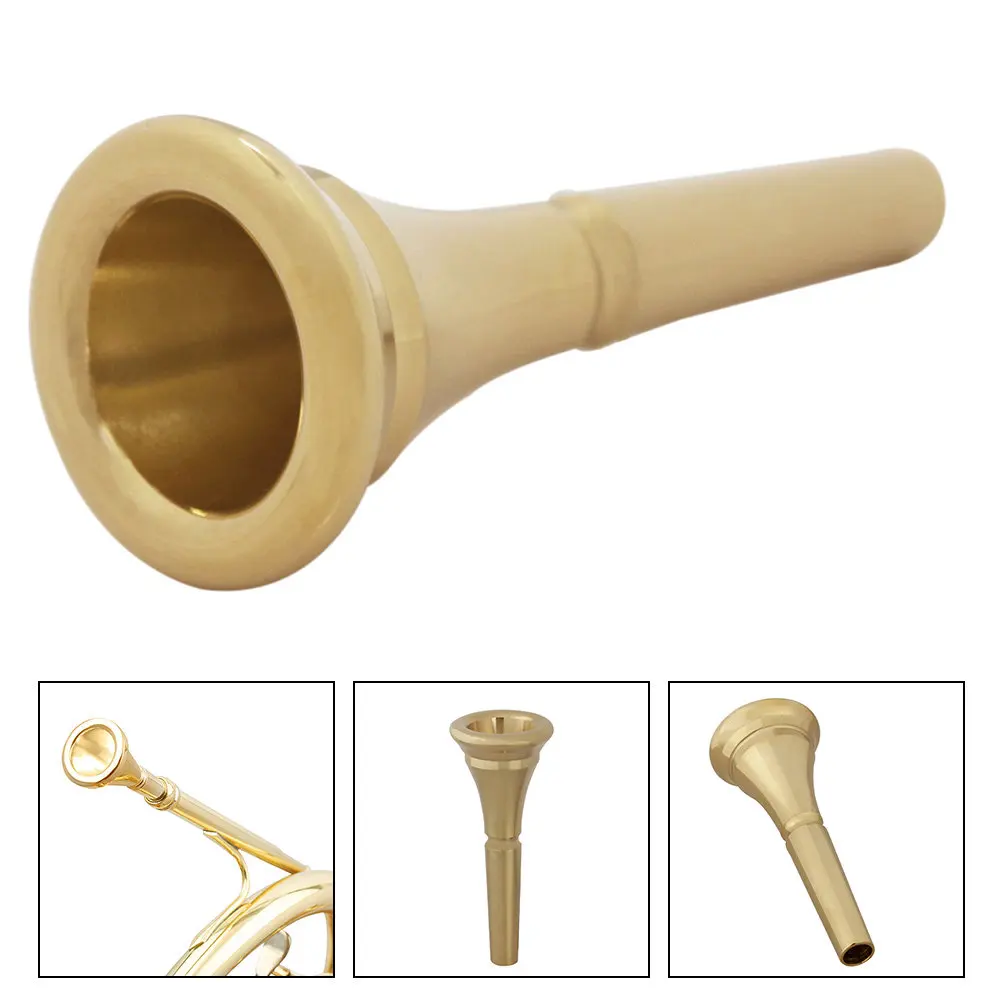 Pure Copper Horn Mouthpiece Replacement for Beginners & Advanced Players – Smooth Finish, Easy Clean, Professional Sound