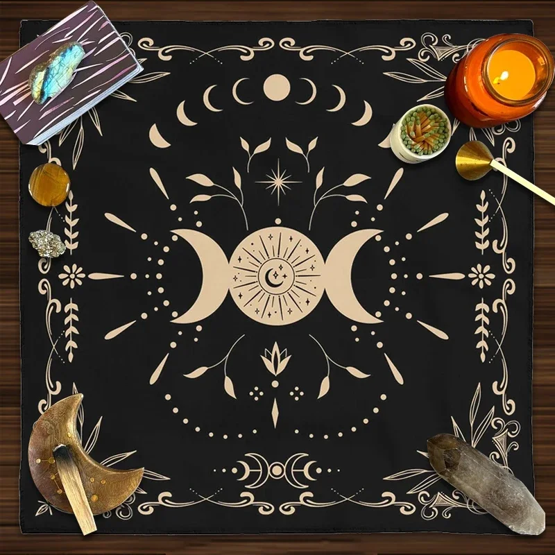 Tarot Toalha De Mesa Decoração para Leitura SpreadWitchy, Fase Da Lua, Pano Para Leitura