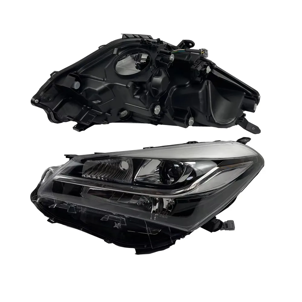 Headlights for Toyota VITZ KSP130 2014 81185-52J10 81150-52D20A Pair LED LENS Head Lamp Automatic Adjustment Lighting