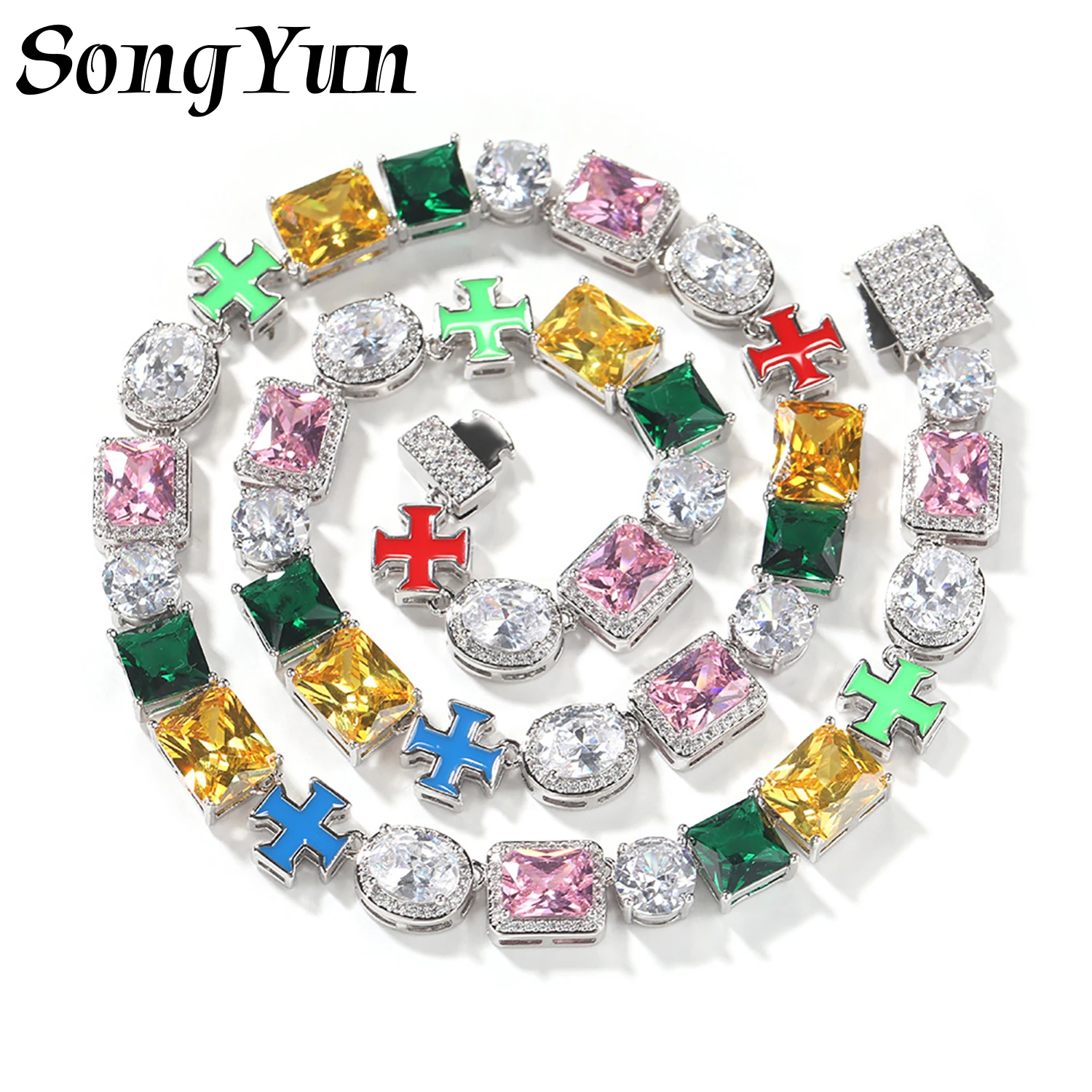 

SongYun Jewelry MHT Quality Brass Necklace Choker Chain CZ 7A Zircon Minimalist Elegant Jewelry Women Man Necklaces Jewelry