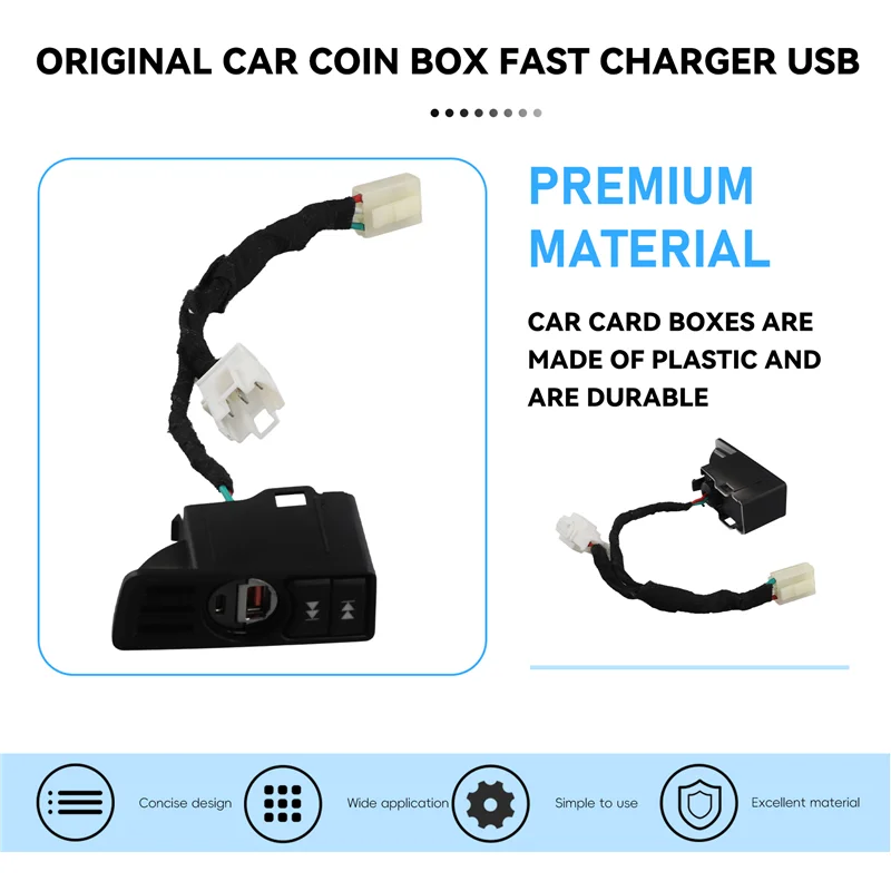 ABMF-For A4 B8 Allroad A5 2008-2016 S5 Q5 2009-2016 RS4 2013-2016 صندوق العملات المعدنية فتحة تخزين البطاقات التحديثية شاحن USB