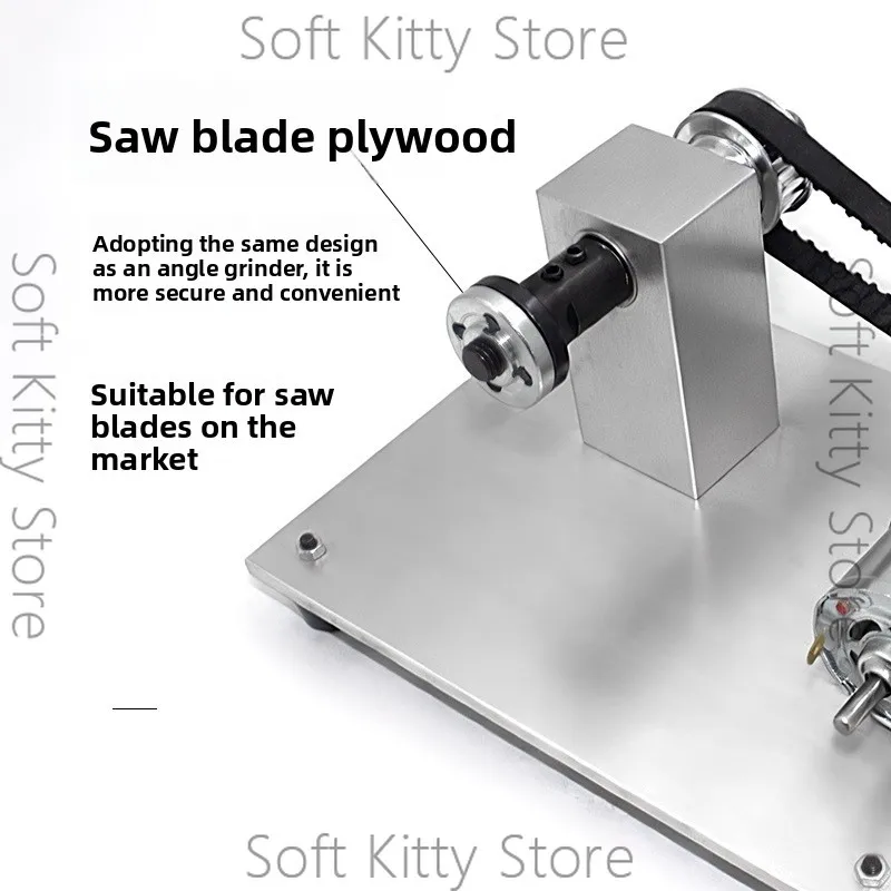 Handmade DIY Mini Table Saw Spindle Lifting DIY Motor Small Chainsaw Accessories