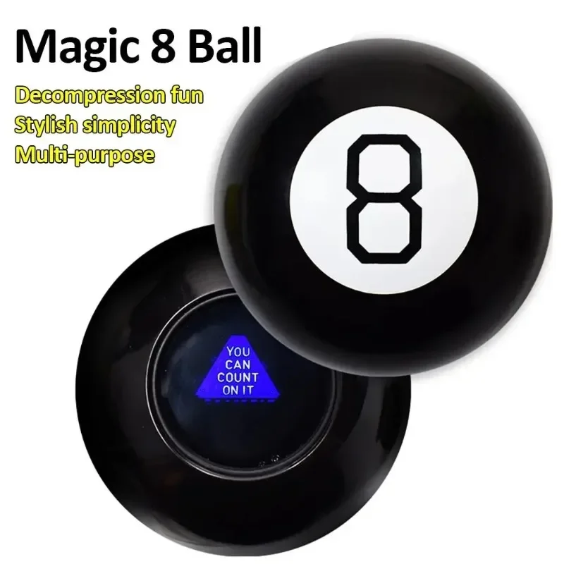 8 Props Ball 10CM Black Magic Ball Black 8 Magic Props New Strange Gift Toys For Children Adults Party Game magic tricks