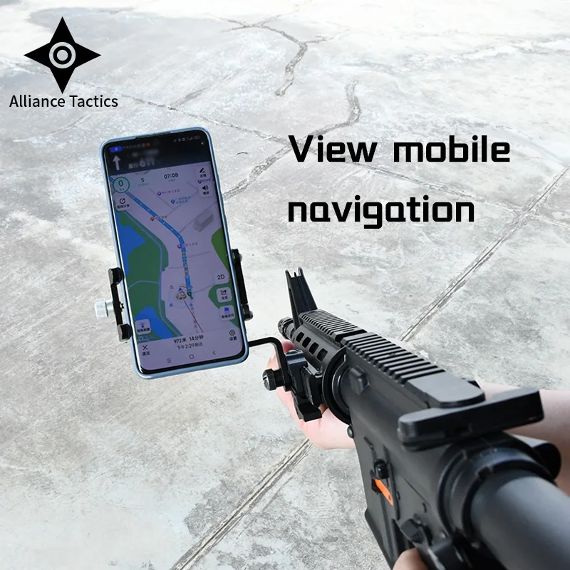 

Tactical Mobile phone holder Mount Fit 20MM Picatinny Rail/MLOK Hunting Airsoft Accessories FPS Gopro Base first person shooting