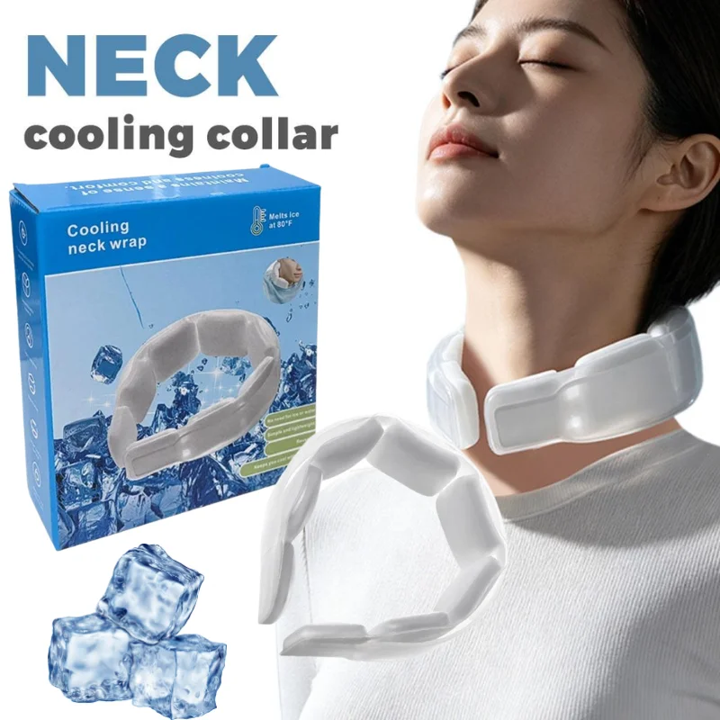 Portable Summer Cool Neck Collar Reusable Below 28°C Neck Ri
