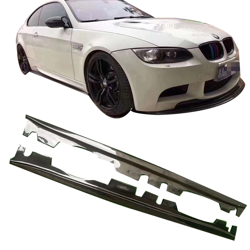 

Высококачественные карбоновые боковые юбки в стиле Ex для BMW 3 серии Купе E92 E93 M3, расширенные боковые накладки