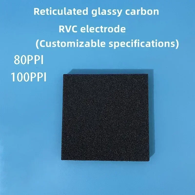 GC reticulated glass carbon Japan RVC electrode 80ppi foam carbon can be customized