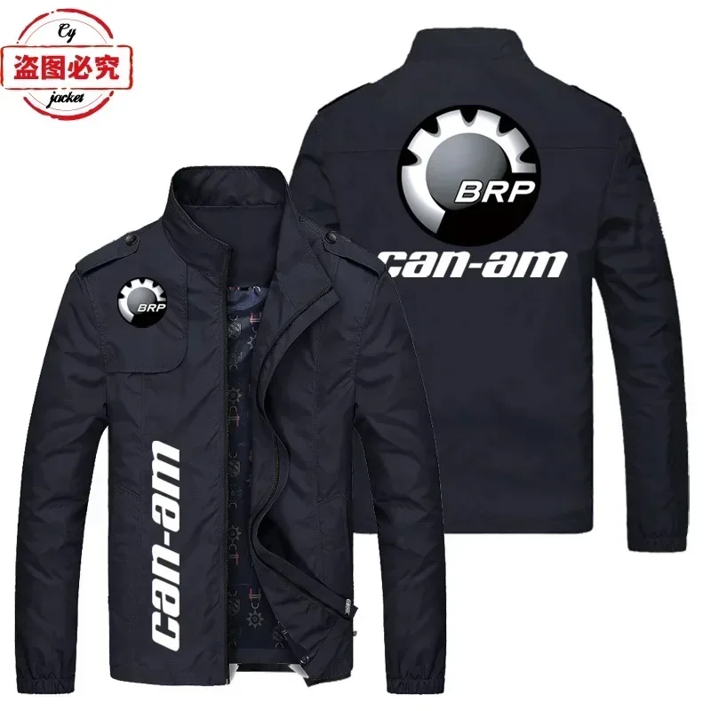 

Asian size CAN-AM motorcycle logo motorcycle jacket long sleeved top workwear men's spring and autumn jacket team cycling suit