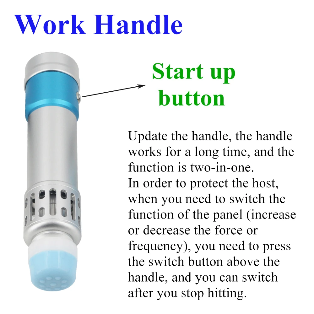 NEW Shockwave Therapy Machine Physiotherapy Reduce Pain Body Massager Chiropractic Correction 2 in 1 Shock Wave