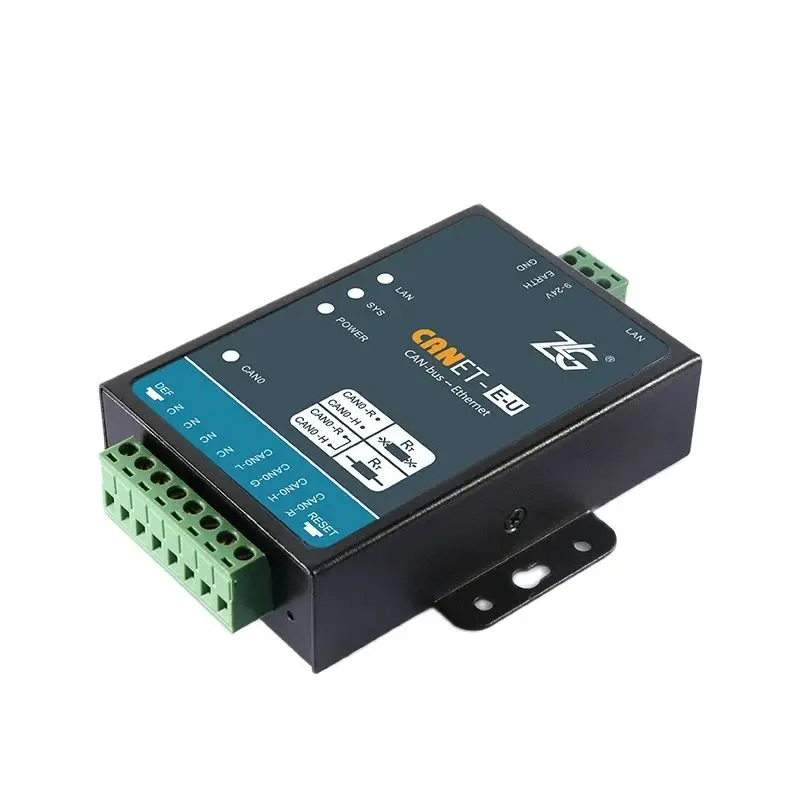 ZLG CAN bus to Ethernet Industrial Grade High Performance Ethernet to CAN Converter CAN-bus Analyzer Free Software CANET Series