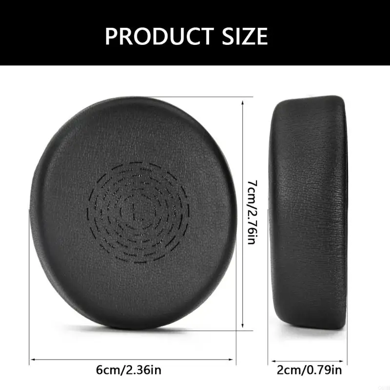G6DD 1PAIR TINGGIAN PANDUAN Telinga Earpads Earpads Bantal Telinga Spons Tutup Earmuffs Untuk Evolve2 55 Headphone