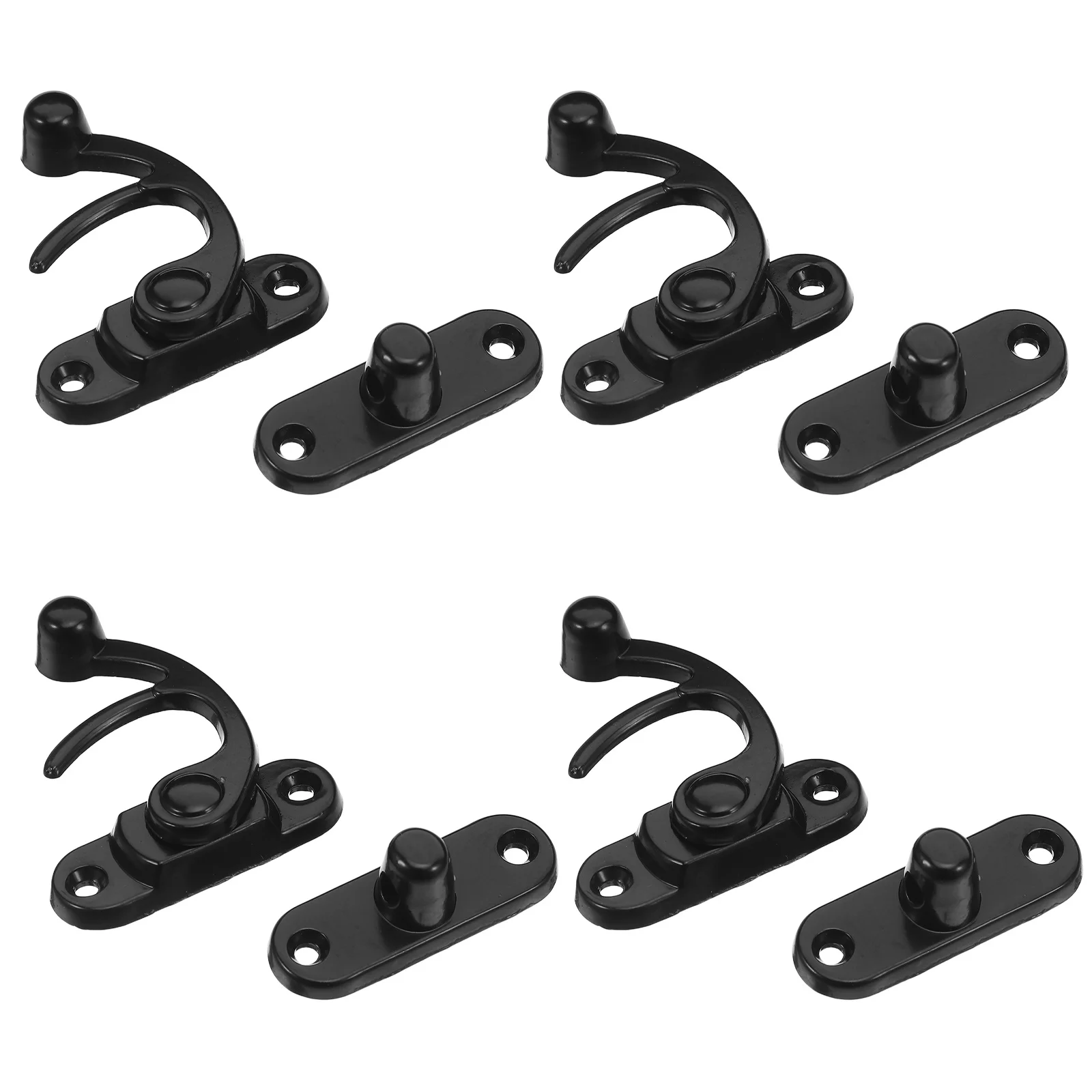 

4pcs Bull Horn Lock Clasp: Vintage Zinc Alloy Latch For Wood Boxes Jewelry Chests Furniture Retro Hasp Hardware Lock