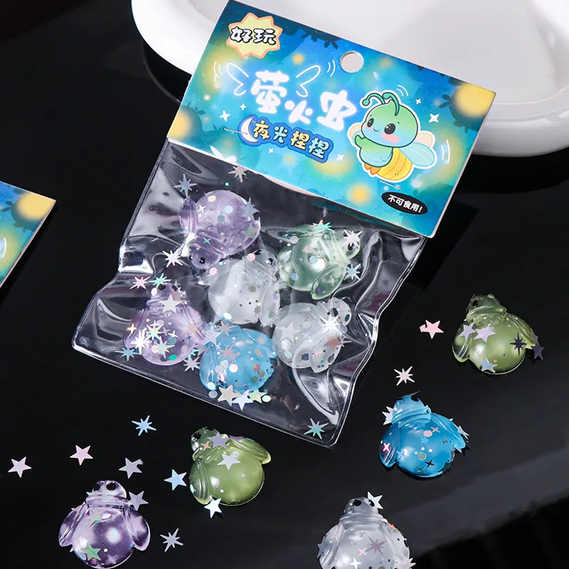 

Creative Simulation Luminous Glowworm Toy Cute Transparent Cartoon Squeezes Venting Gadget Children's Decompression Toys