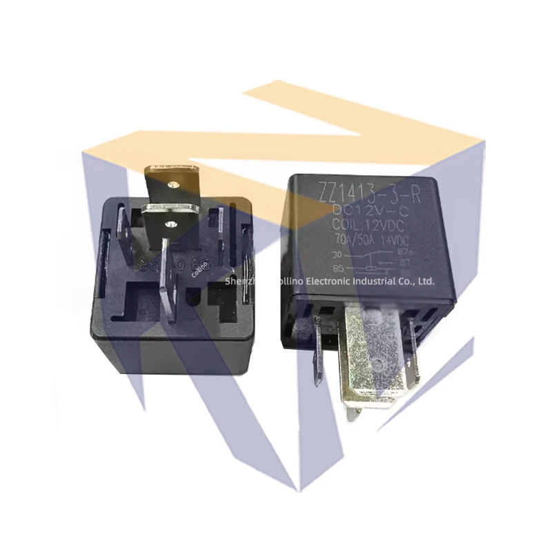 1pcs ZZ1413-3-R-DC12V-C 5-Pin Car Truck Fan Start Relay