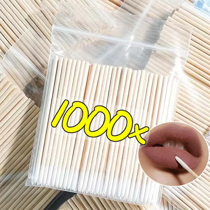 

100/1000Pcs Disposable Pointed Cotton Swabs Multi-purpose Beauty Dust-proof Double/single Headed Soft Comfortable Cotton Swabs