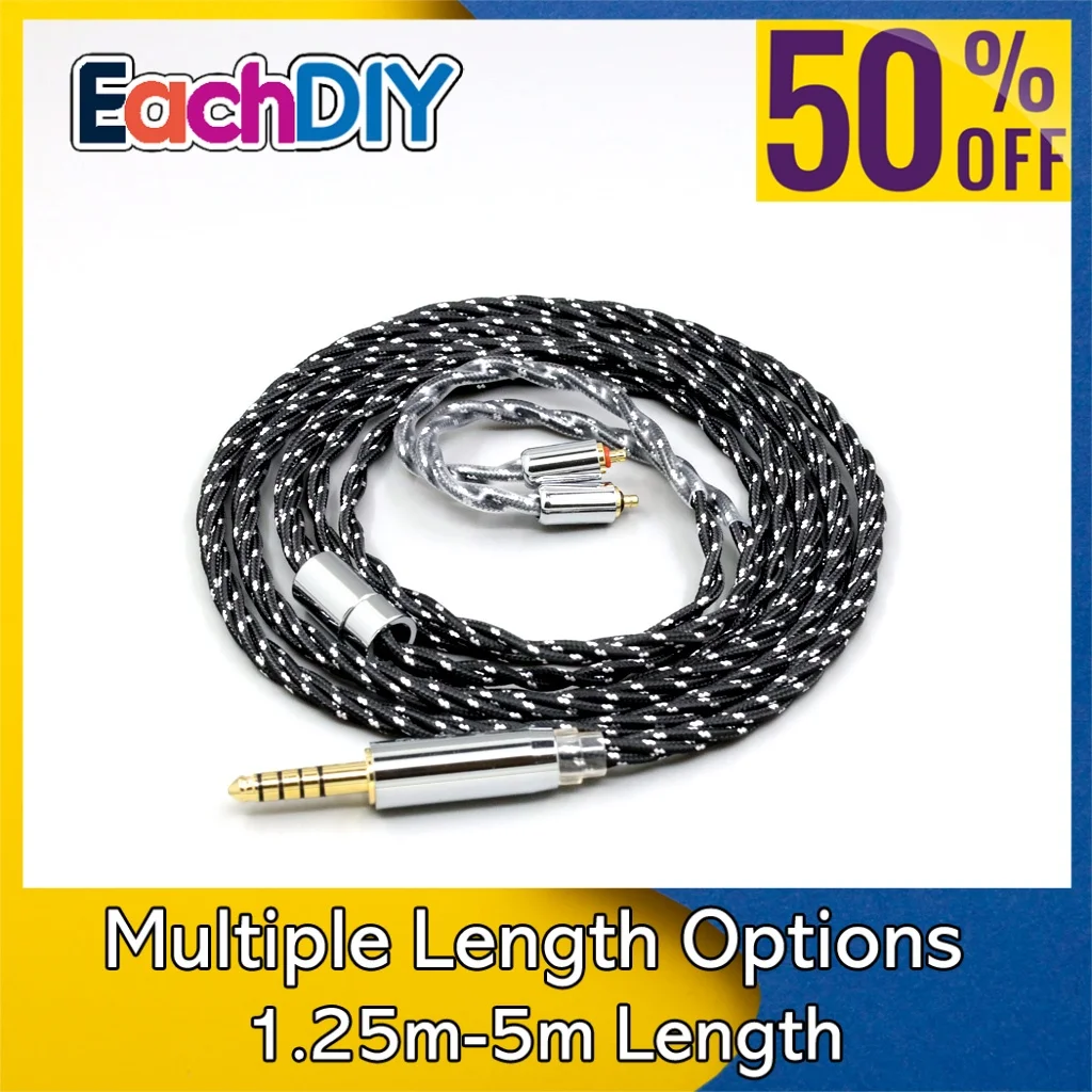 

OCC Mixed OFC Twisting Nylon Earphone Cable For UE Live UE6Pro Lighting SUPERBAX IPX LN008743