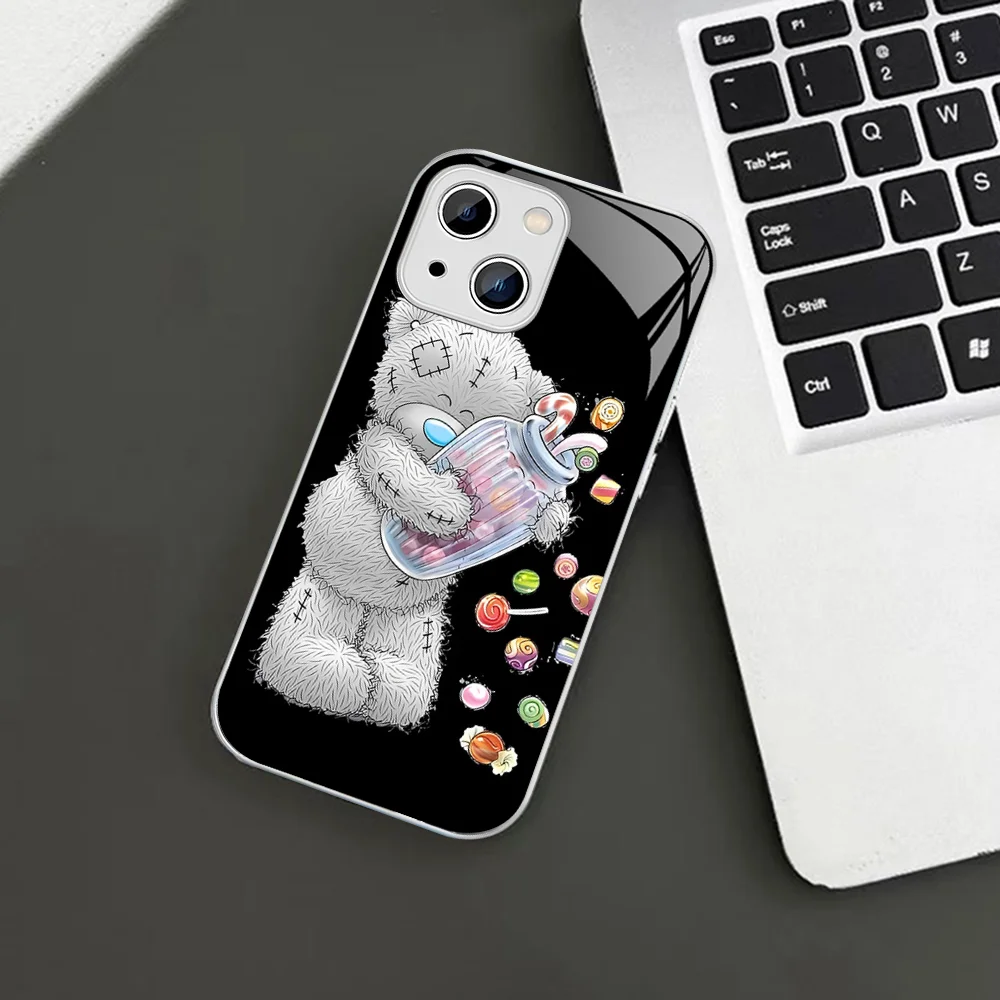 Cute Tatty Teddy Phone Case For iPhone 14 13 12 Mini 11 Pro XS Max X XR 14 Plus Tempered Glass Cover