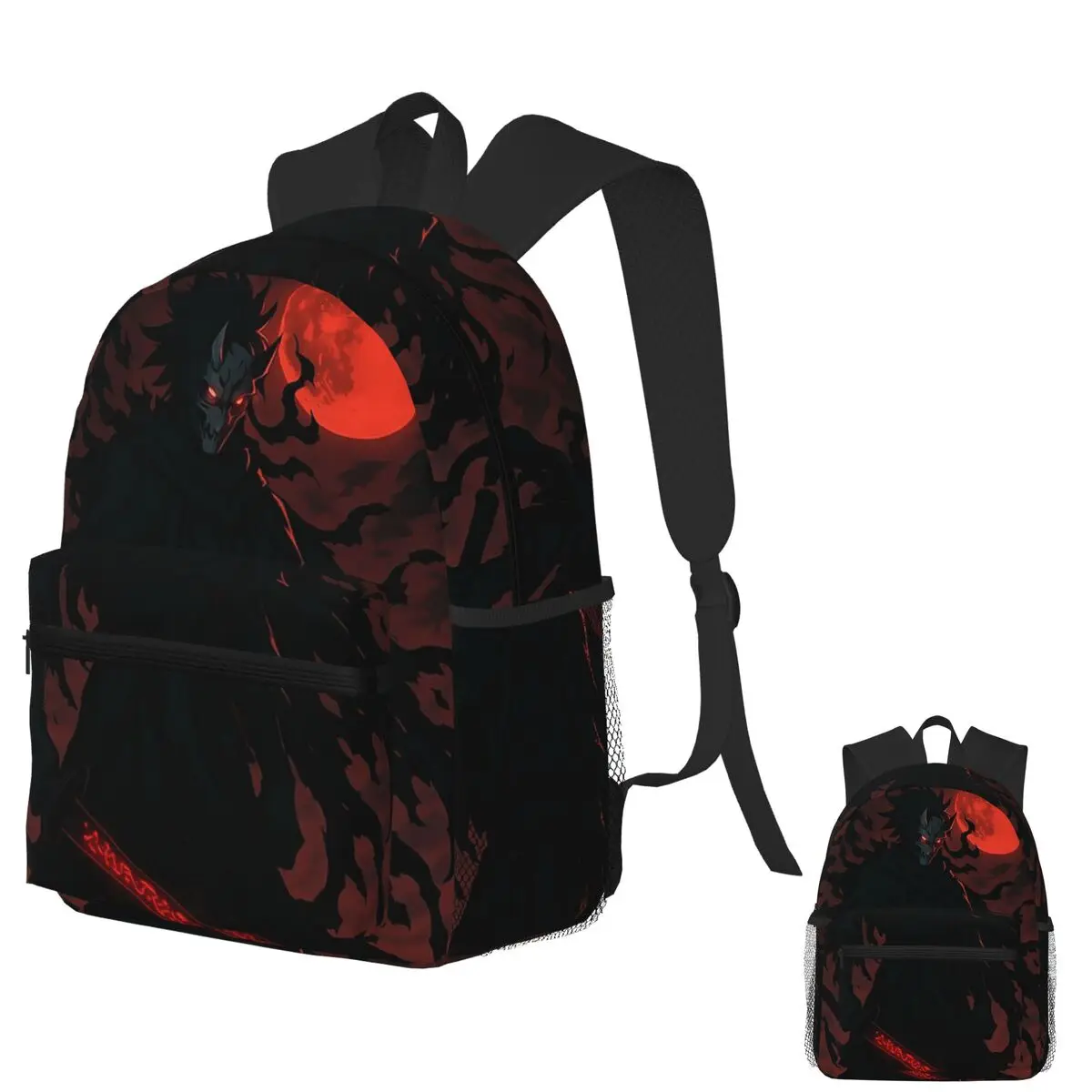 

Ashen Blade The Cursed Flame Samurai Student Backpack School Bag Hiking Travel Daypack for Men Women Bookbag Shoulder Bags