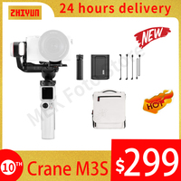 ZHIYUN Crane M3S Camera Stabilizer Handheld Gimbal Fill Light for Mirrorless Cameras Phone for Sony Canon iPhone