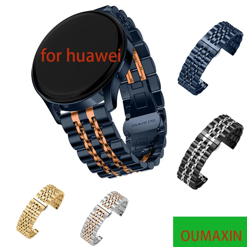 

watch strap for Huawei GT3 intelligent new seven strains steel strap GT2 46mm Honor Huami Xiaomi 22mm